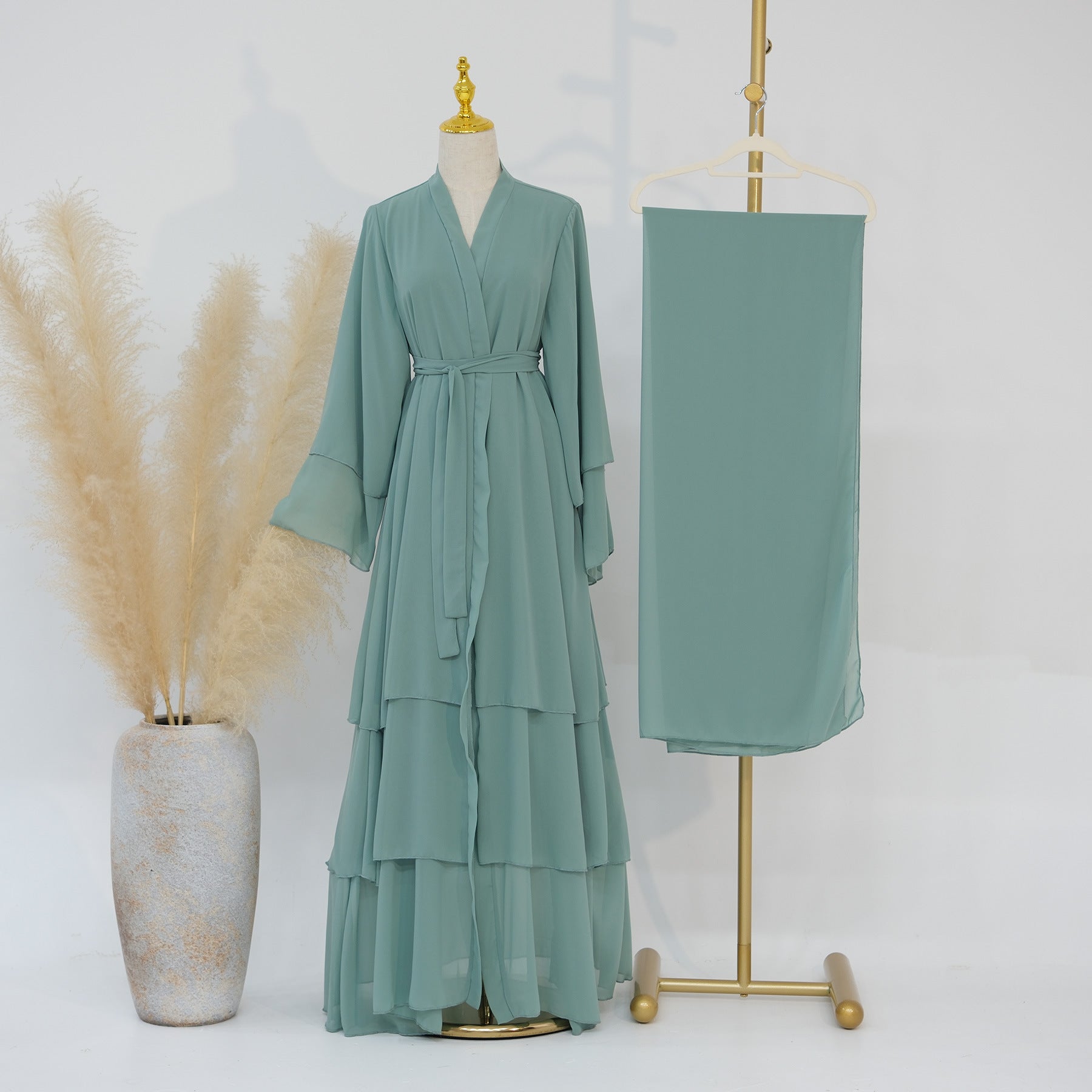 Dubai Middle East Turkey Dubai Exquisite Elegant Cardigan Robe
