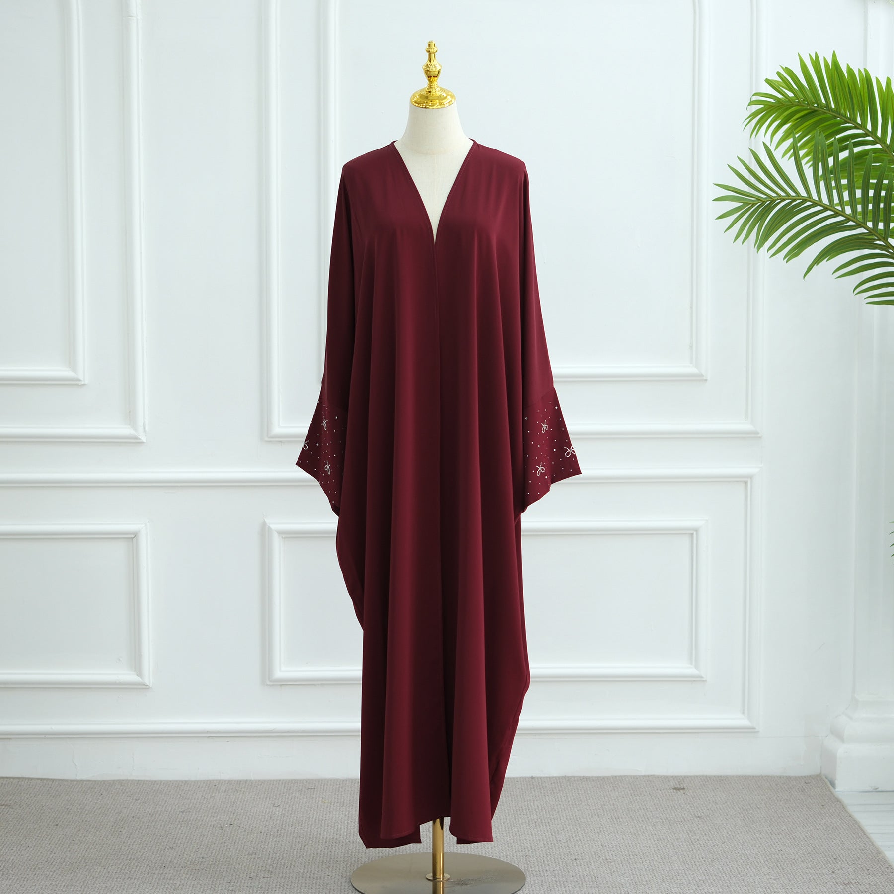 Dubai Beaded Bow Cardigan Robe