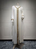 Summer Bronzing Muslim Dubai Gown