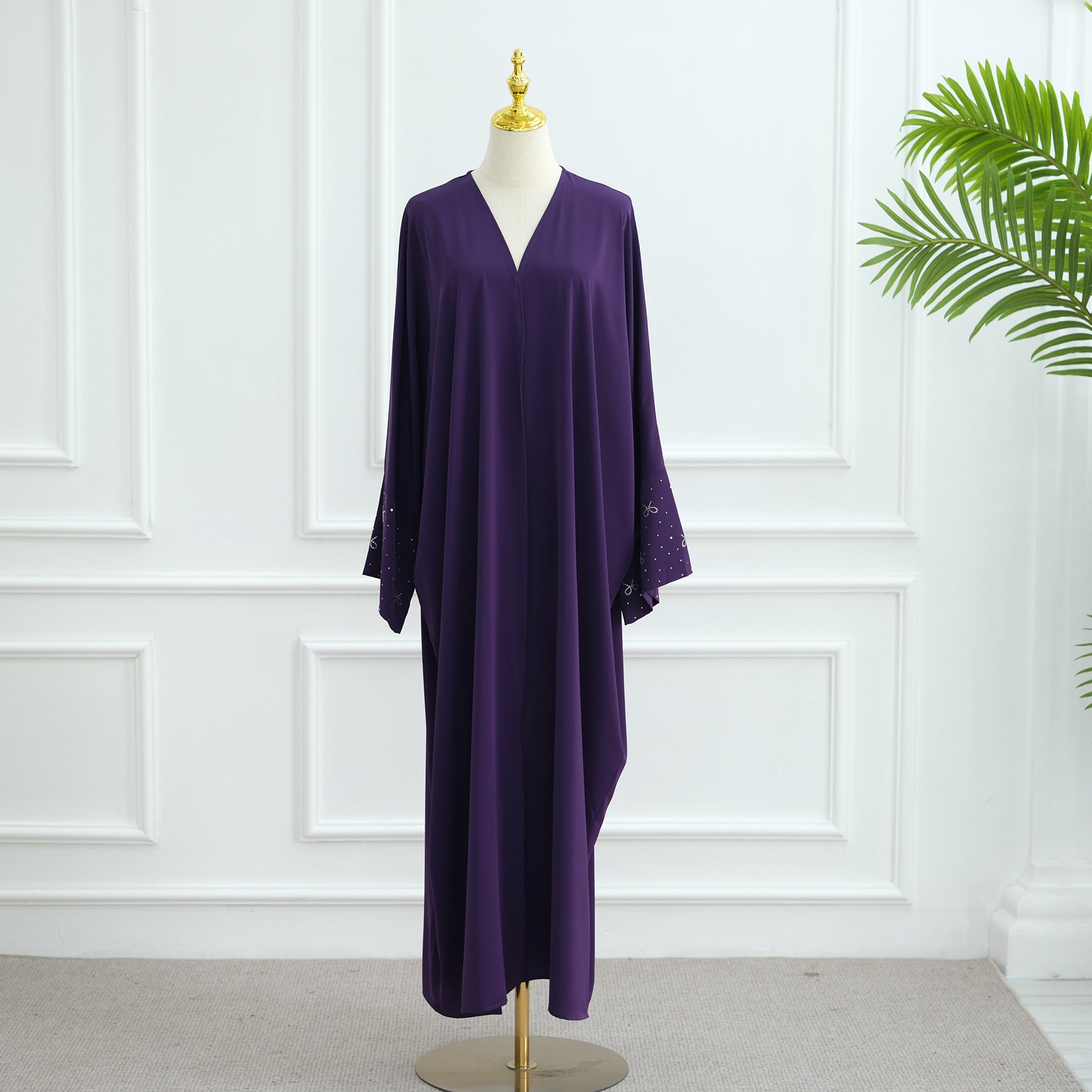 Dubai Beaded Bow Cardigan Robe