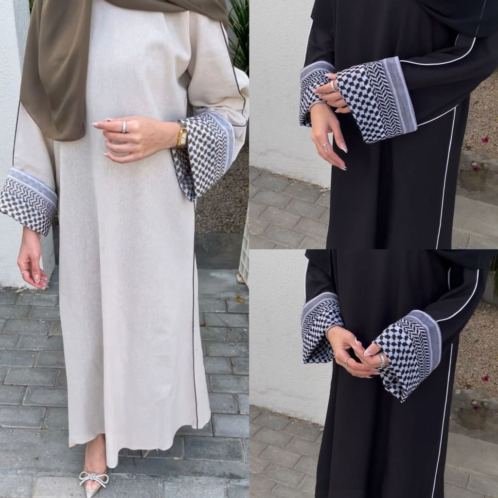 Dubai Middle East Turkey Dubai Stitching Series Elegant Dress