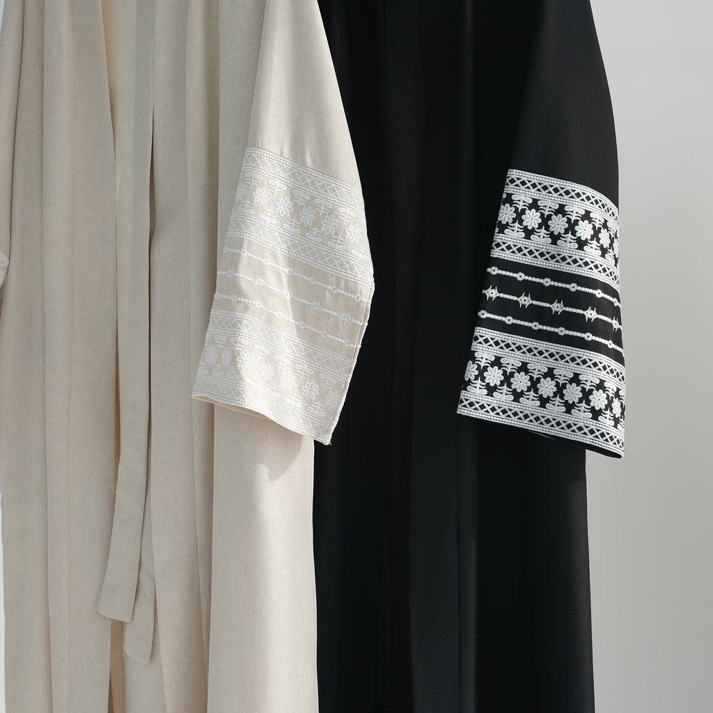 Dubai Middle East Turkey Dubai Embroidered Elegant Cardigan Robe